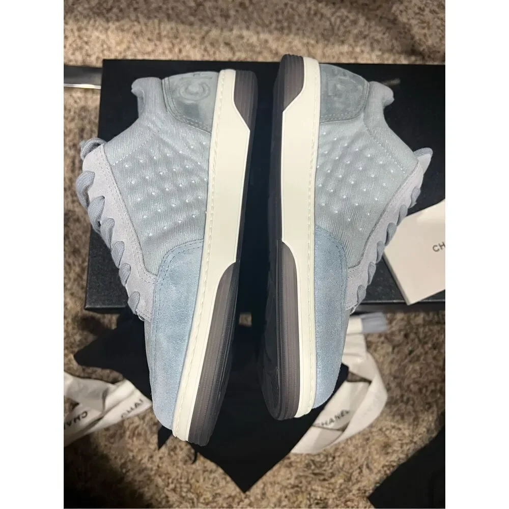 Gorgeous chanel light blue sneakers size 36